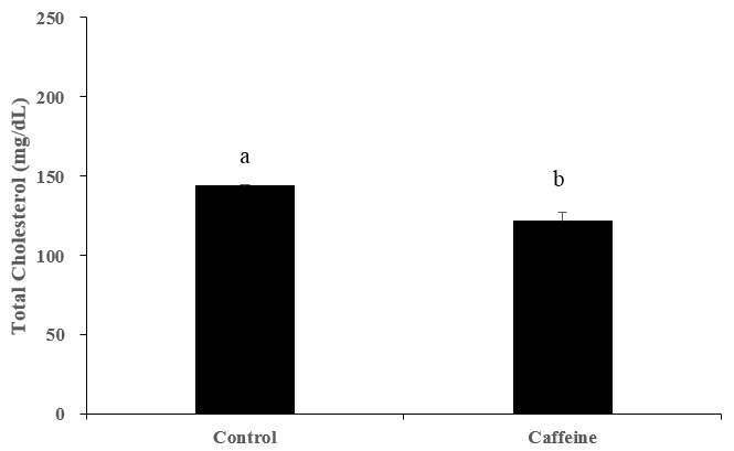 Effects of Caffeine on TCHO Level.