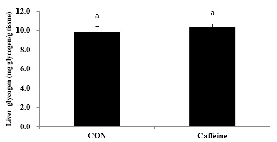 Effects of Caffeine on Liver Glycogen Level.