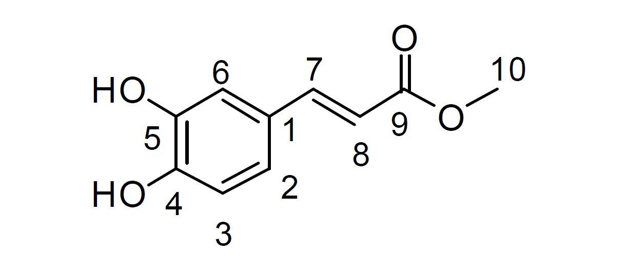 Methyl 3,5-dicaffeoyl quinate의 구조