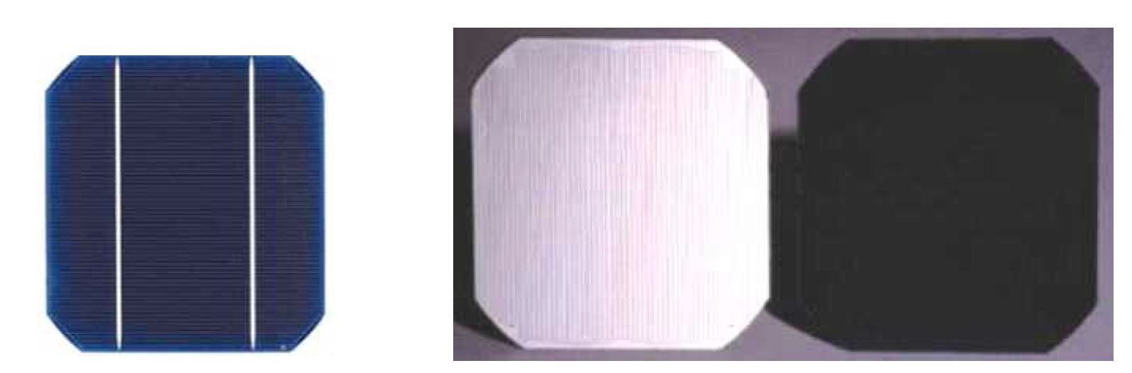 그림 3-3-2 일반적인 태양전지(좌), C60 태양전지 (우)