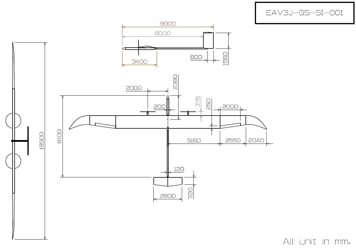 그림 3-1-5 Schematic Drawing of EAV-3 1호기