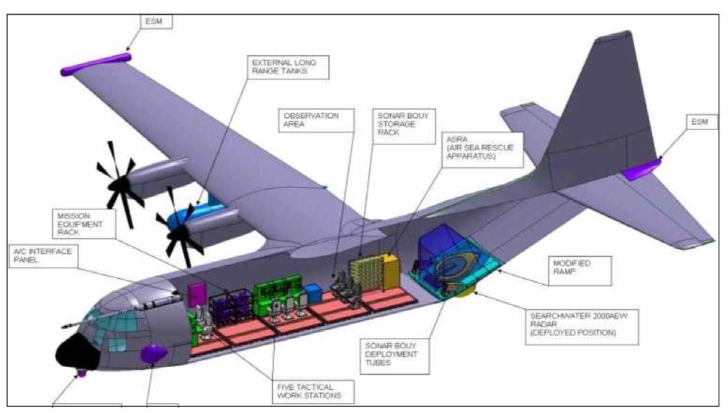 Marshall Aerospace에서 제안한 C-130 해상초계기 개량안