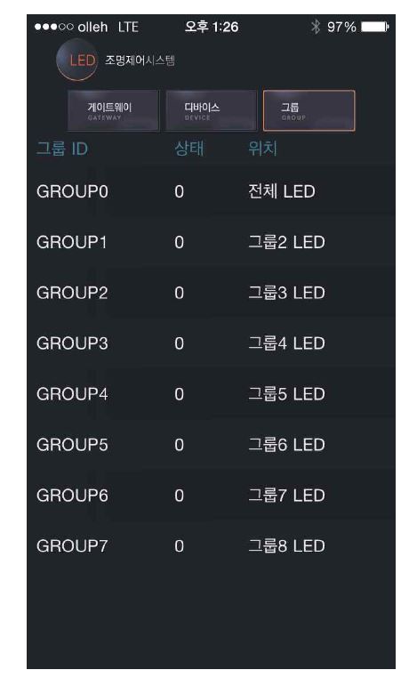 [그림] Group List 화면