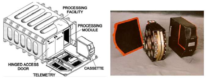 그림 2.1.1.1 ADSEP 장비(좌: ADSEP, 우: ADSEP 카세트) [출처: NASA]