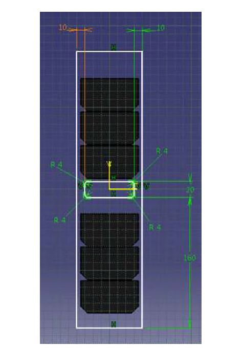 그림 15 P-P D인터페이스 통로가 있는 태양전지판 도면