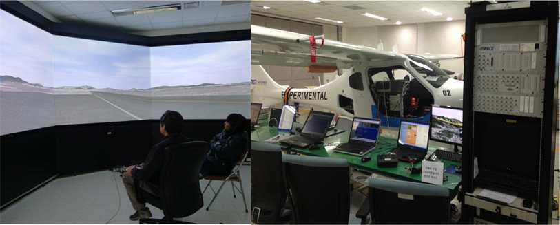 비행시뮬레이션 및 자동비행시스템 검증 시험설비