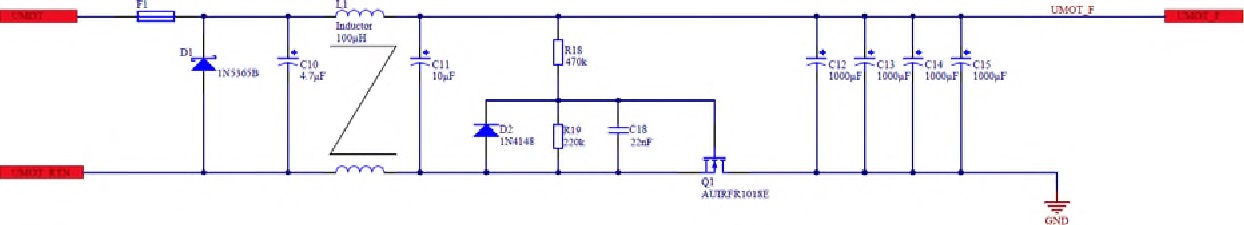 그림 44 Gimbal Electronic - input Filter Circuit