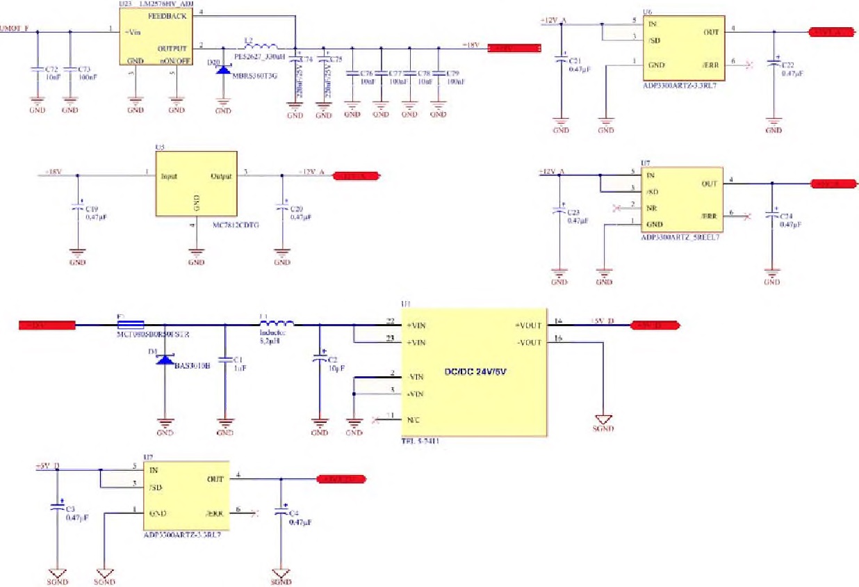 그림 45 Gimbal Electronics： DC-DC Stage Circuit