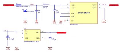 그림 52 Gimbal Electronic - FPGA Board DC-DC Stage Circuit