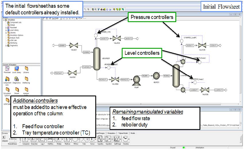 Pressure 및 level controller 설치 화면