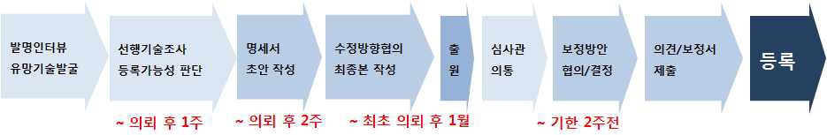 출원/등록 특허 스크리닝 업무 프로세스