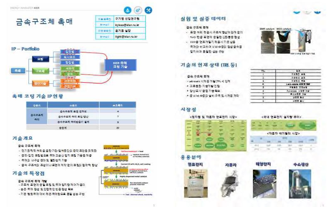 우수기술의 IP 포트폴리오(예시)