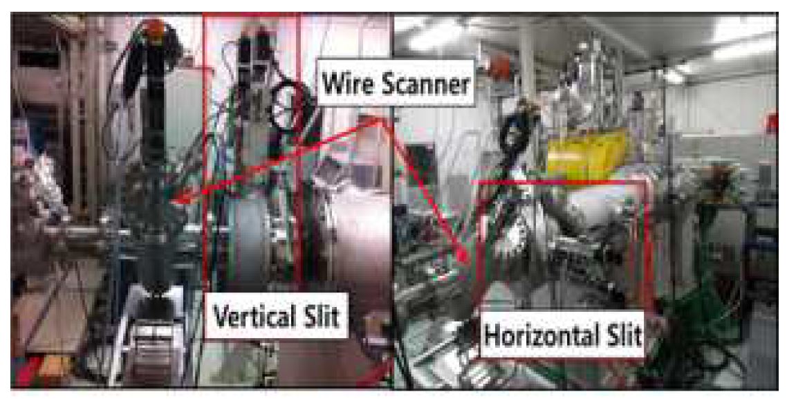 그림 3.2.4.13 RCNP 연구소에서 수행한 빔 진단장비 성능테스트