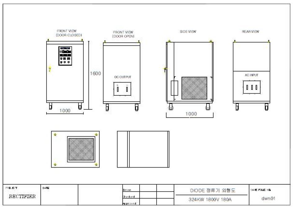 정류기 외형도