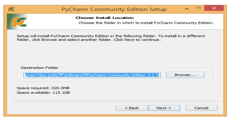 PyCharm Community Edition 설치2