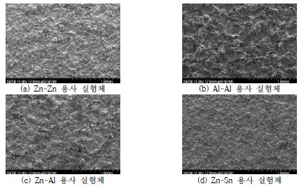 그림 2.2.9 고주파 금속 용사 표면상태 확인
