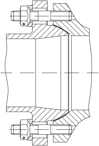 그림 3-3-60 산화제 펌프 입구 인터페이스 구조 (CP01)