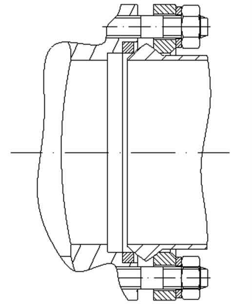 그림 3-3-63 시동 터빈 출구 인터페이스 구조 (CP04)