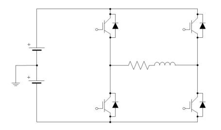 그림 3.1.2.14 단상 풀 브릿지 인버터