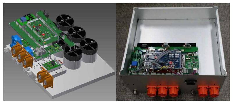 [그림] 200kW급 전기자동차용 인버터 3D CAD 내부구조 및 제작사진