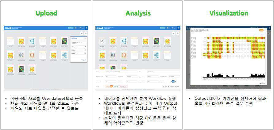 HpAID 시스템 사용자 네비게이션 구성