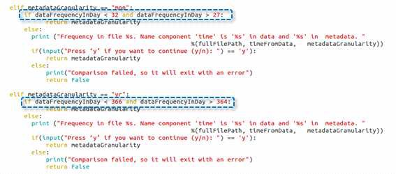 Example of flexible metadata processing