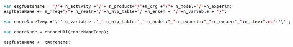 Reconstruction of CMIP5 data name according to DRS