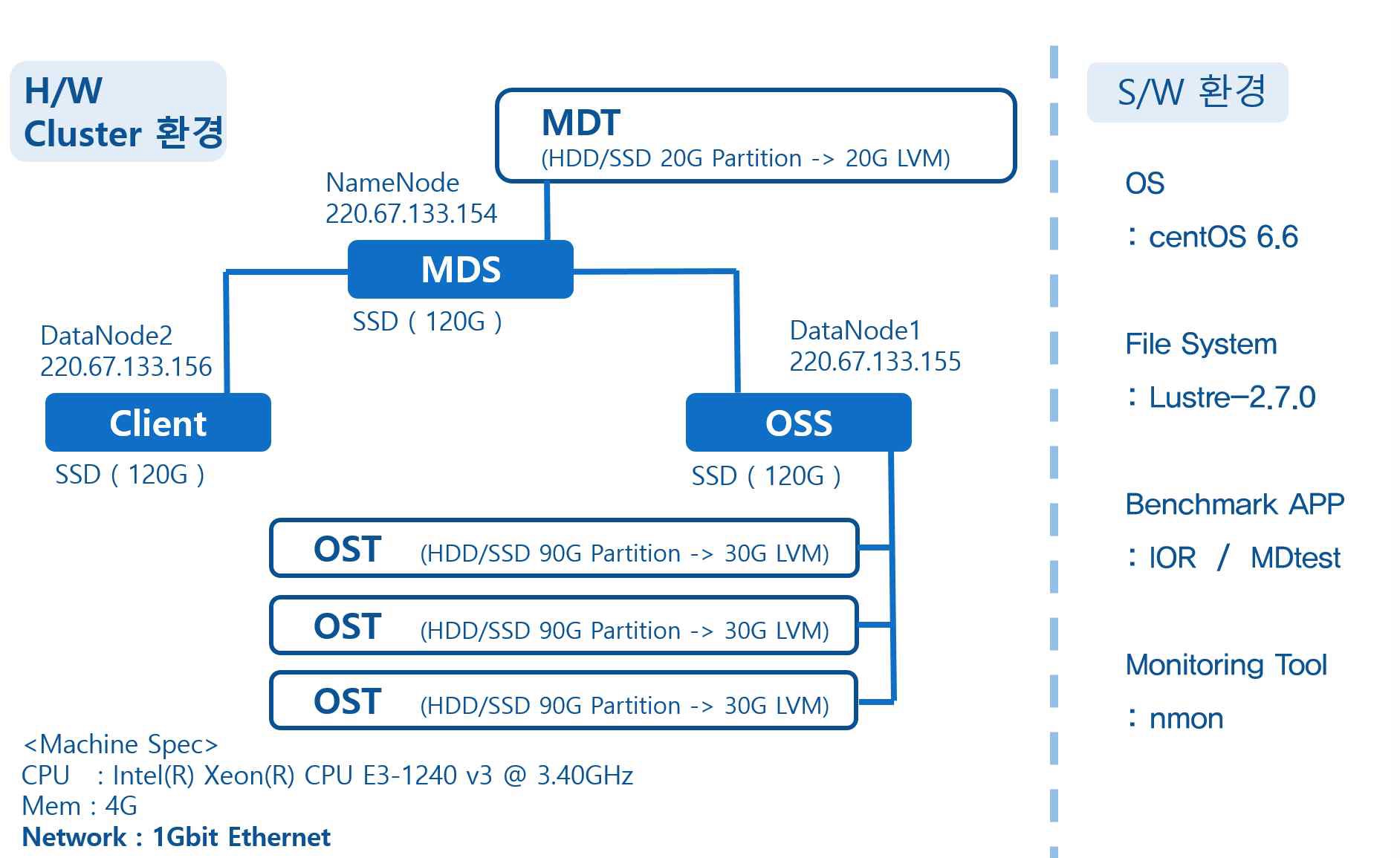 Lustre File System Cluster environment