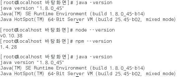 Java 설치 완료 확인