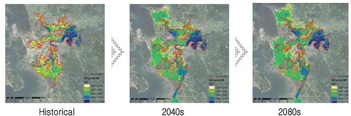 Projection of Flood map