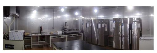 그림 3-5-1. 신청사에 설치된 냉동실험실