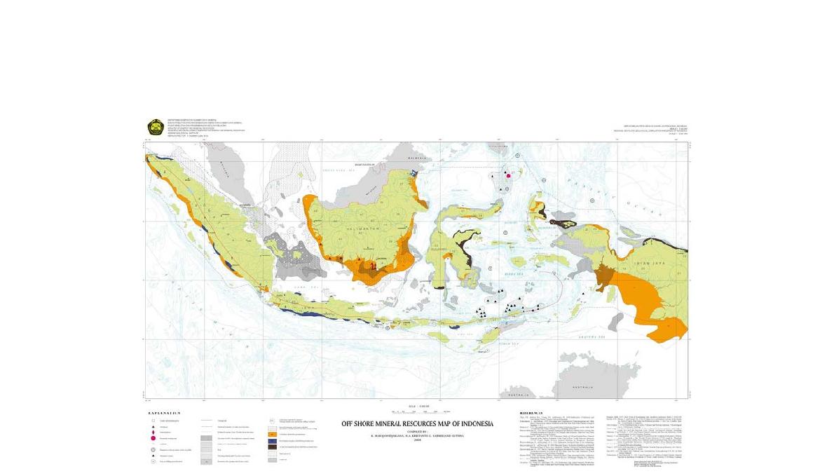 Offshore mineral resources of Indonesia