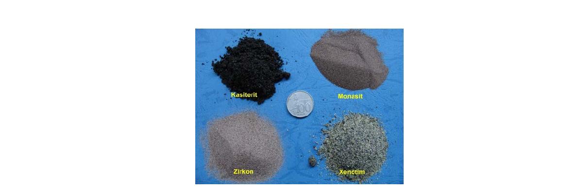 Cassiterite and associated minerals from Bangka Island