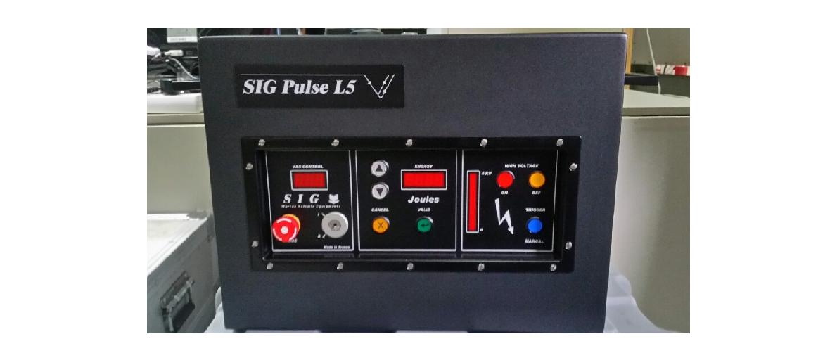 SIG Pulse L5(SIG, France) loaded on the R/V Tamhae2