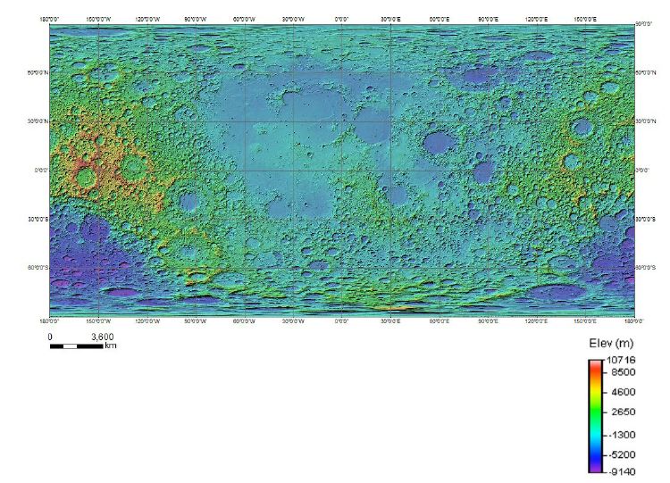 Lunar Tophgraphy Maps