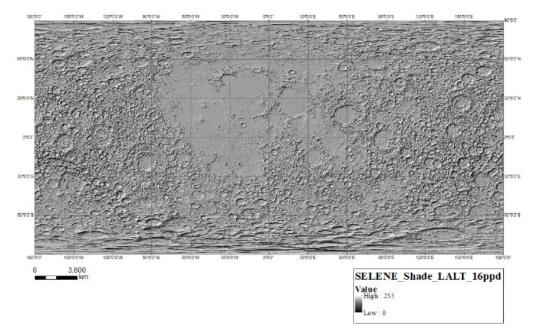 Lunar Tophgraphy Map