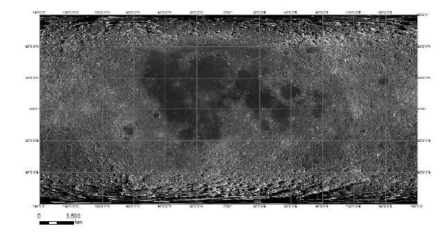 WMS Lunar Server map (LOLA LROC WAC Global mosaic)