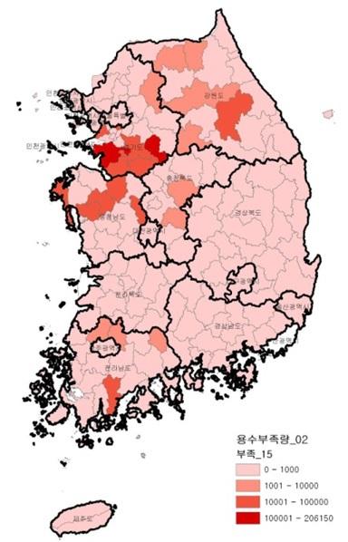 용수부족량