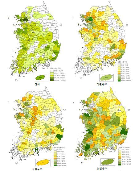 2020 전국 물수요량 전망