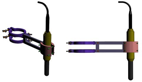 그림 3.4.13 Design of the hydrophone jig