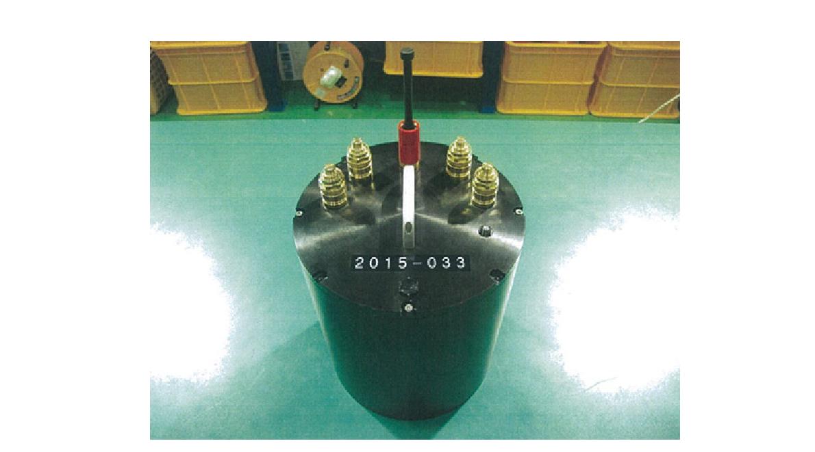 그림 3.4.45 Photo of the second pressure vessel readied for pressure test