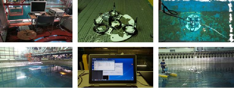 그림 3.4.52 Tank test of the 4-channel acoustic measurement module