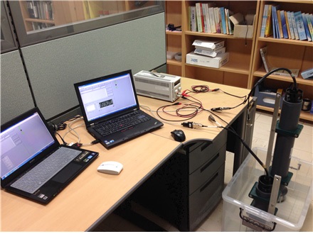 그림 3.4.77 System Configuration for testing the upgrade underwater acoustic modem