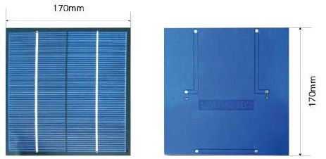 그림 3.2.2.38. 시험에 사용된 태양광 발전 모듈