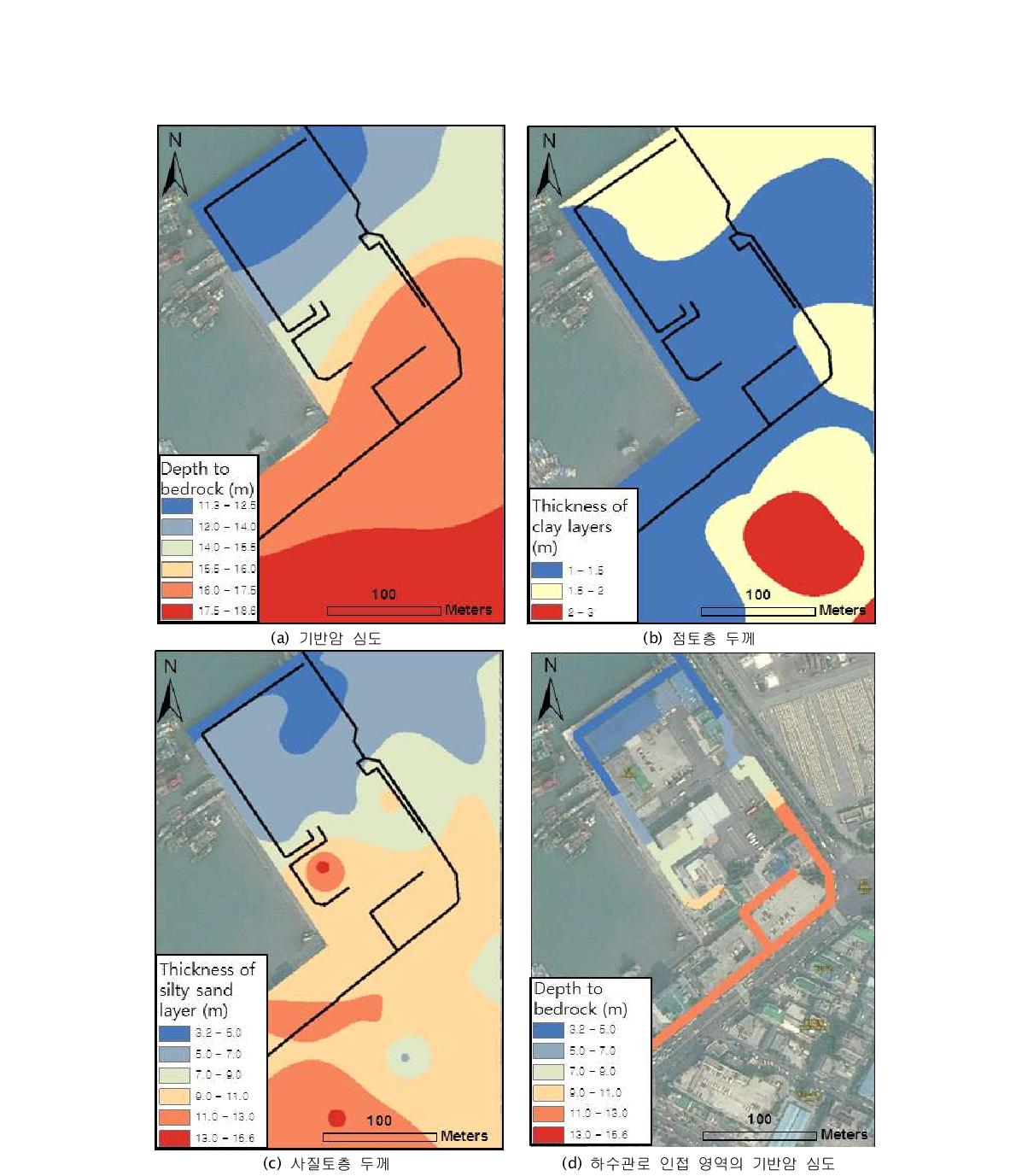 시범지역 Port1의 지진공학적 지반 공간그리드 정보