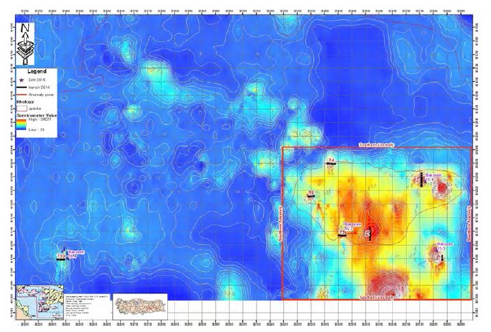 2015 drilling plan in Başören REE deposit, Turkey.