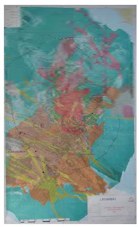 Geological map of the Ferrobamba area (MMG)