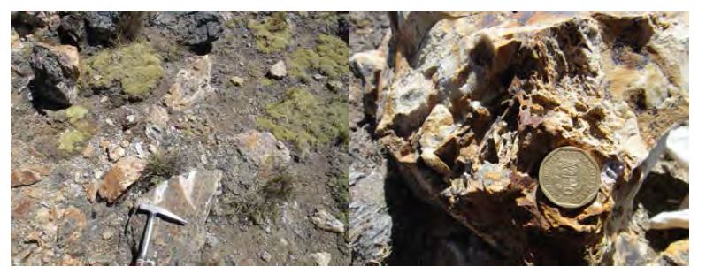 NE direction quartz vein from the Pallancata mine area