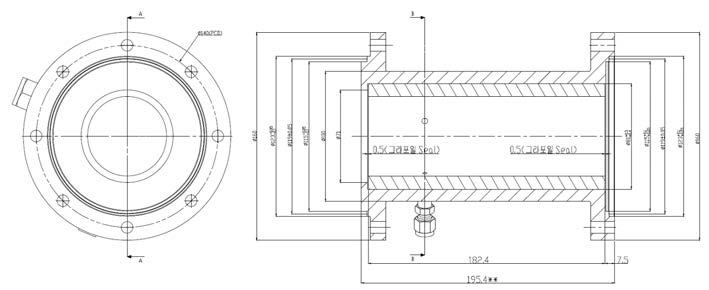 Combustion chamber drawing