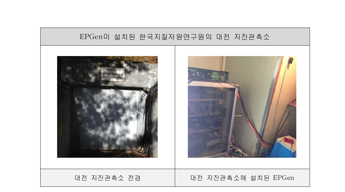 대전 지진관측소 전경 및 설치 EPGen